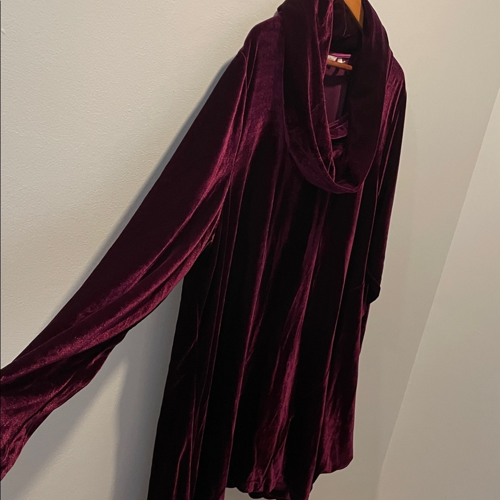 Soft Surroundings Asymmetrical Hem Cowl Neck Tunic Top, Size 3X - Picture 3 of 7